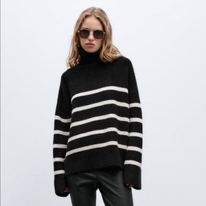 Zara striped knit sweater